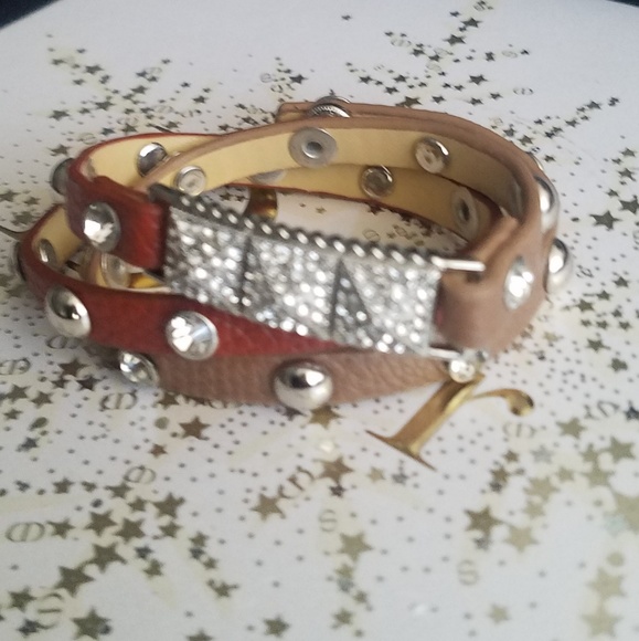 Faux leather Belt Bracelets - Picture 2 of 3